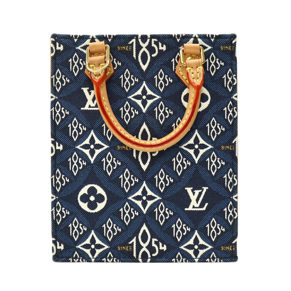 Louis Vuitton Plat Jacquard Blue Sac